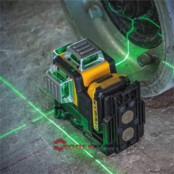 Лазерний рівень 360º DEWALT DW089LG (DCE089D1G) 12V з променями зеленого кольору