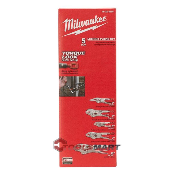 Комплект затискних кліщів (5 предметів) Milwaukee 48-22-3695