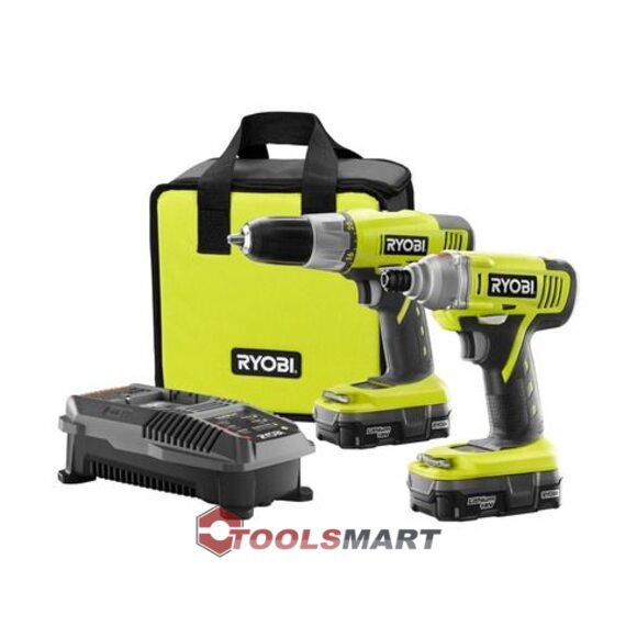 Набір акумуляторних шуруповертів Ryobi P882 18V ONE +